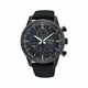 Seiko Chronograph Herren-Uhr mit Titankarbidauflage und Textilband SSB315P1