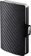 I-CLIP Original Miniwallet mit Geldklammer - Slim Wallet - Leder Geldbörse - Premium Portemonnaie - Kartenetui - Black Carbon