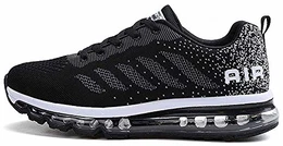 Sportschuhe Herren Damen Laufschuhe Turnschuhe Sneakers Leichte Schuhe (Schwarz,43 Größe)