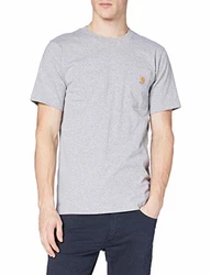 Carhartt Workwear Pocket Rundhalsshirt K87 103296 Heather Grey