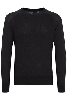 Blend Gandolf Herren Strickpullover Feinstrick Pullover Mit Rundhals (BHGandolf) Charcoal (70818)