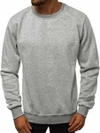 OZONEE Herren Sweatshirt Pullover J. Style 2001 Grau