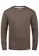 !Solid Trip O-Neck Herren Sweatshirt Pullover Pulli Mit Rundhalsausschnitt Und Fleece-Innenseite, Größe:M, Farbe:Coffee Bean Melange (8973)