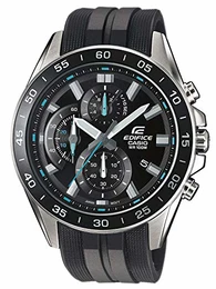 Edifice Herren Massives Edelstahlgehäuse und Resinarmband Uhrenarmband EFV-550P-1AVUEF