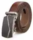 Nelbons Herren Gürtel Ratsche Automatik Gürtel für Männer 35mm Breit Ledergürtel, Braun Braun02, (130cm/Geeignet für 28 -44  taille)