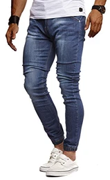 Herren Jeans Hose Slim Fit Denim Blaue graue Lange Jeanshose für Männer Coole Jungen weiße Stretch Freizeithose Schwarze Cargo Chino Sommer Winter Basic LN9170 Blau W32/L32