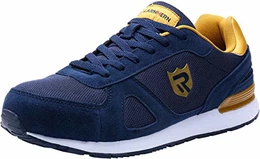 Stahlkappe Sicherheitsschuhe, Herren luftdurchlässige Leichte Anti-Smashing Schuhe Industrie und Handwerk, Blau, 38 EU (5 UK)