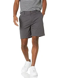 Herren Shorts, Klassischer Schnitt, 18 cm, Grau, 30W