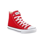 Elara Unisex Sneaker High Top Sportschuhe Chunkyrayan Rot (019-A)