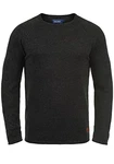 Blend Dan Herren Strickpullover Feinstrick Mit Rundhals (20700587ME) Black/Charcoal (71527)