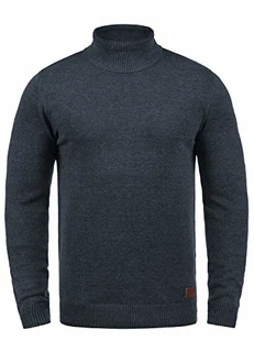 Blend Latif Herren Rollkragenpullover Pullover Strickpullover (70816) Navy (70230)