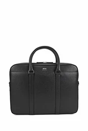 Herren Signature S doc Tasche aus genarbtem Palmellato-Leder aus der Signature Collection Größe, Schwarz Einheitsgröße