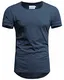 Crone Herren Kurzarm Rundhals Basic Oversize Slim Fit T-Shirt in vielen Farben (M, Himmelblau)