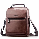 SPAHER Herrentasche Umhängetasche Schultertasche Handgelenktasche Herren Crossbody Bag Braun