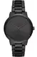 Armani Exchange Herrenuhr , Dreizeigeruhrwerk, 42 mm Schwarzes Edelstahlgehäuse mit Edelstahlarmband, AX2701