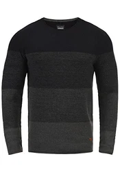 Blend Benno Herren Strickpullover Rundhals Black