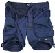 A. Salvarini Herren Designer Cargo Shorts Cargoshorts Kurze Hose Gürtel AS079 [AS-079-Navy-W32]