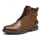 Bruno Marc Herren Motorrad Stiefel Motorradschuhe Herren Schnürstiefel Boots Kunstlederstiefel Chukka Boots Zipper Closure Biker Boots Herren,Size 41,Kamel,Philly_10