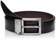 BRAX Herren Style Wendegürtel Leder Zweifarbig Gürtel, Black/Brown, 100