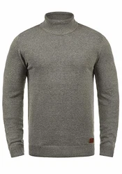 Blend Latif Herren Rollkragenpullover Pullover Strickpullover (70816) Zink Mix (70815)