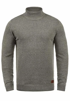 Blend Latif Herren Rollkragenpullover Pullover Strickpullover (70816) Zink Mix (70815)