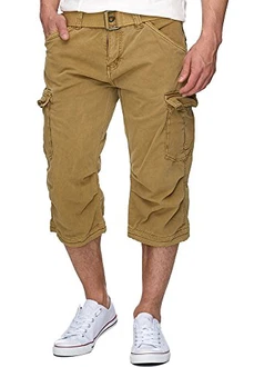 Indicode Herren Nicolas Check 3/4 Cargo Shorts Kariert Indicode Herren Nicolas Check 3/4 Cargo Shorts Kariert