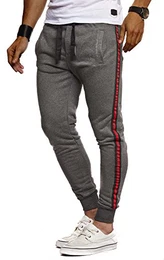 Herren Hose Jogginghose Freitzeithose Trainingsanzug Fitness Trainingshose Chino Slim Fit LN8000; M; Anthrazit