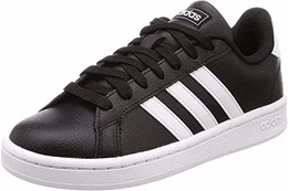 Herren Grand Court Sneaker, Core Black/Cloud White/Cloud White, 43 1/3 EU