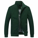 YOUTHUP Herren Langarm Jacke für Business Freizeit (1601) Grün