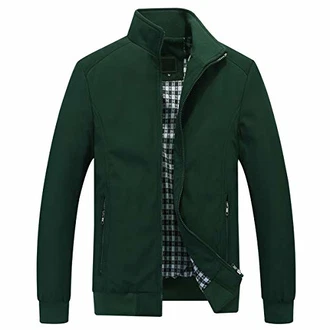 YOUTHUP Herren Langarm Jacke für Business Freizeit (1601) Grün