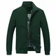 YOUTHUP Herren Jacke Leichte Freizeit Übergangsjacke Langarm Sommer Bomberjacke Outdoor Sportjacke, Grün, M