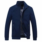 YOUTHUP Herren Langarm Jacke für Business Freizeit (1601) Blau