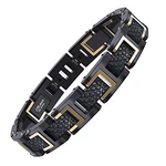 COOLMAN Herren Armband Rennlegende-Serie Gold/Schwarz