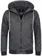 Navahoo Herren Winter Jacke sportliche Jacke wasserabweisend Winddicht B623 (Gr. M, Anthrazit)