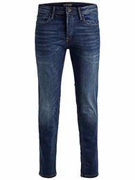 Herren Jeans Tim Straight Legs Slim Fit Flat Front Tim ORIGINAL, Farben:Dunkelblau-2, Größe Jeans:34W / 34L