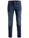 JACK & JONES Herren Jeans Tim Straight Legs Slim Fit Flat Front Tim ORIGINAL, Farben:Dunkelblau-2, Größe Jeans:34W / 34L