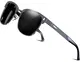 ATTCL Herren Polarisierte Sonnenbrille Al-Mg Ultra Light Metall Rahmen verspiegelt sonnenbrillen 8-188 Gray UV400 CAT 3 CE