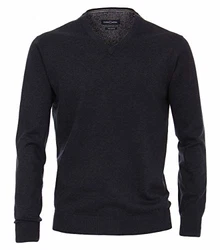 CASAMODA V-Ausschnitt Pullover Blau/Marine