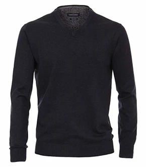 CASAMODA V-Ausschnitt Pullover Blau/Marine