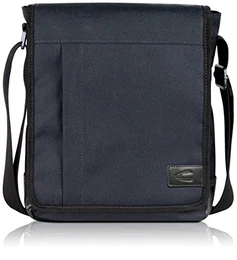 Kleine Umhängetasche für Damen und Herren, Schultertasche mit 8“ Tablet Fach, Messenger Bag Kuriertasche, Schwarz