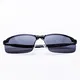 Sonnenbrille Männer und Frauen 2018 neue Polarisator retro dekorativen Spiegel, Mode UV-Schutz Metallrahmen, schwarz