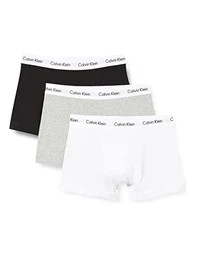 Herren 3er-Pack Boxershorts 3 PK Trunk mit Stretch, Black/White/Grey Heather, M