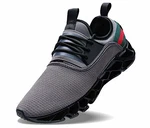 Wonesion Herren Fitness Laufschuhe Atmungsaktiv Rutschfeste Mode Sneaker Sportschuhe grau