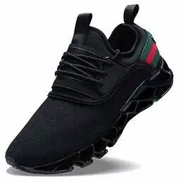 Herren Fitness Laufschuhe Atmungsaktiv Rutschfeste Mode Sneaker Sportschuhe, ,, 1-schwarz, 43 EU
