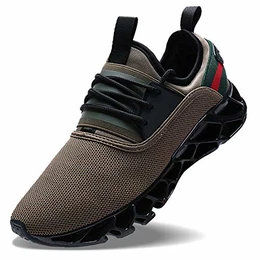 Herren Fitness Laufschuhe Atmungsaktiv Rutschfeste Mode Sneaker Sportschuhe, ,, G-braun, 43 EU