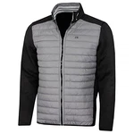 Calvin Klein Herren Hybrid Jacke Silber/Schwarz