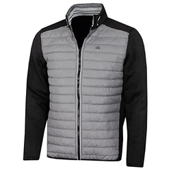 Calvin Klein Herren Hybrid Jacke Silber/Schwarz