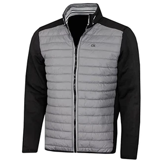 Calvin Klein Herren Hybrid Jacke Silber/Schwarz