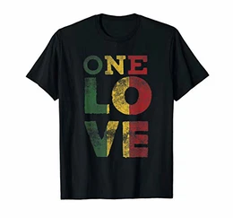 One Love T Shirt RASTA REGGAE Herren Damen Kinder Geschenk T-Shirts