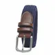 Amazon Essentials Herren-Flechtgürtel, mit Stretch, geflochten, Blau (Navy 400), W32''''''''
